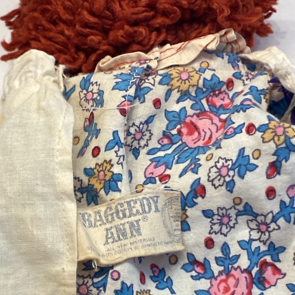 Vintage Raggedy Ann & Andy Musical dolls, Knickerbocker brand - Picture 6 of 15